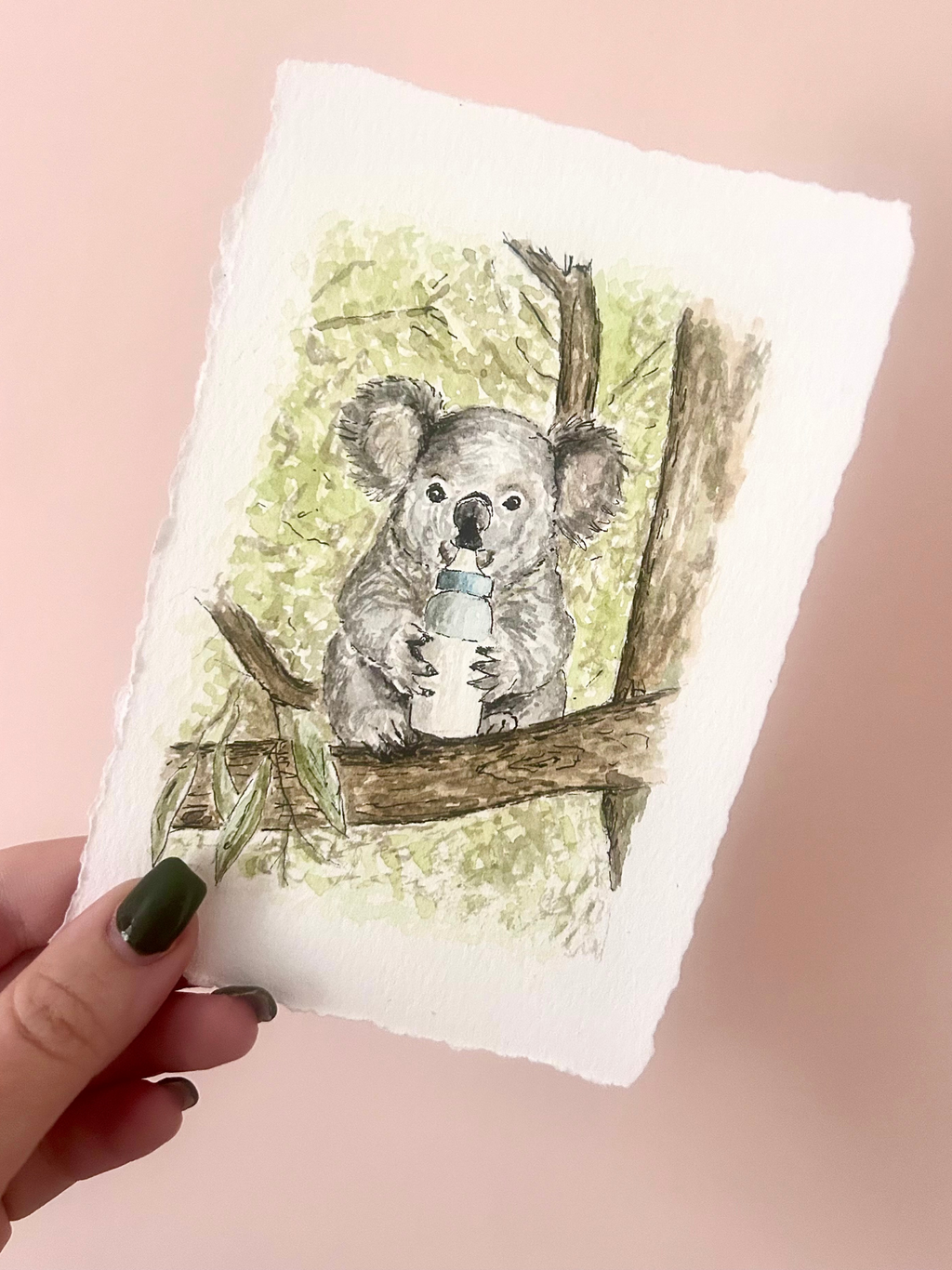 May 2026 Challenge - “Koala with a milk bottle” - Original Artwork